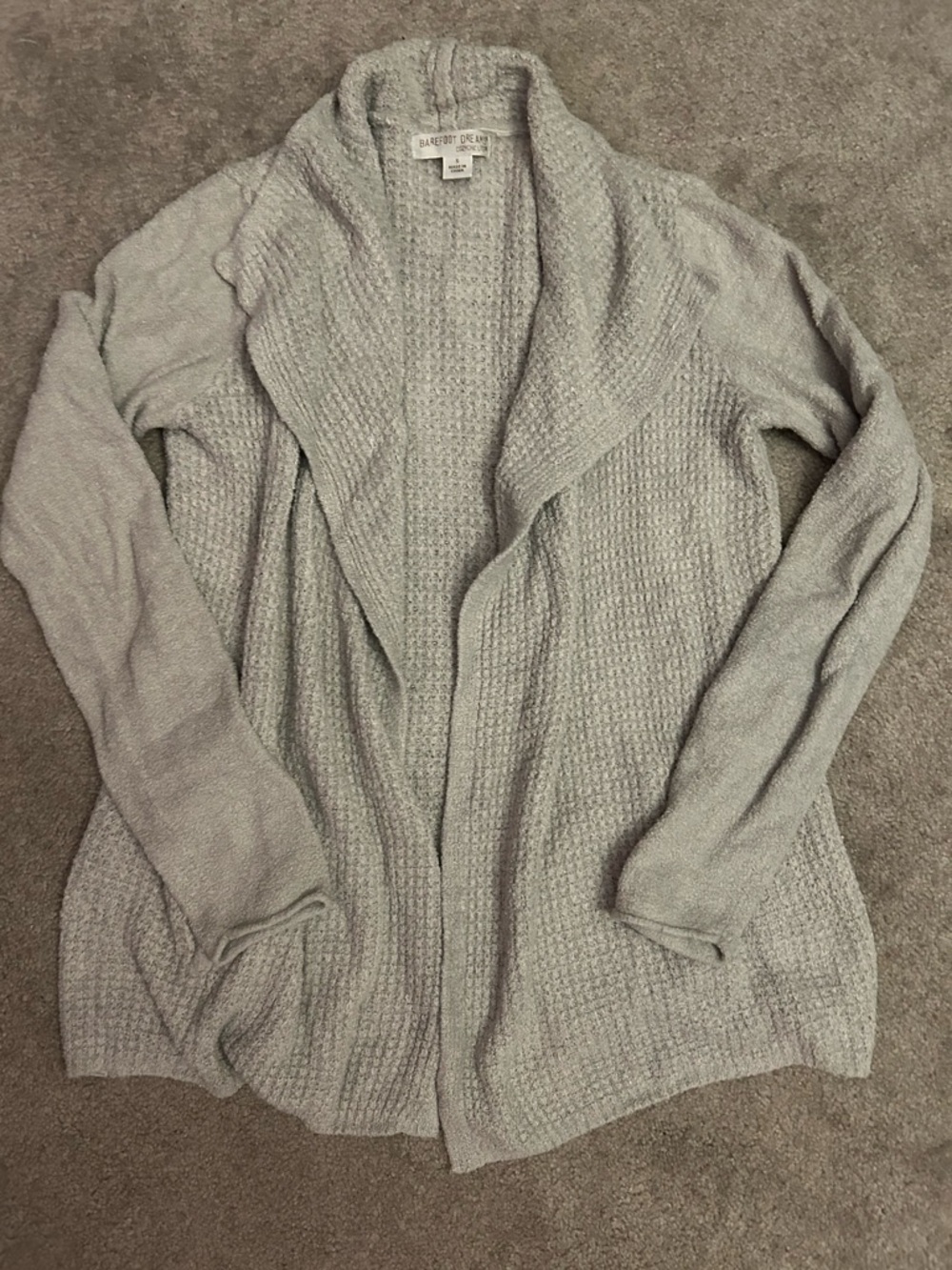 Cozy waffle knit cardigan